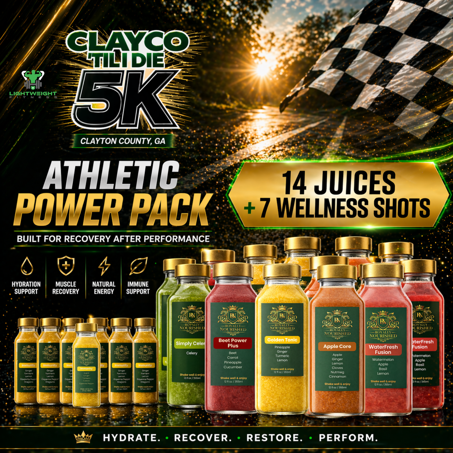 Clayco 5K Athletic Power Pack