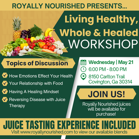 Living Healthy, Whole and Healed Wellness Workshop